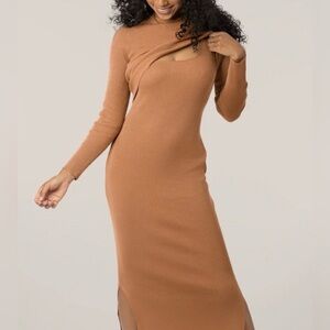Kindred Bravely 2-in-1 Ribbed Nursing Dress